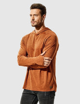MIER Men's Performance Long Sleeve Hooded Sun Shirt Men's T-Shirts